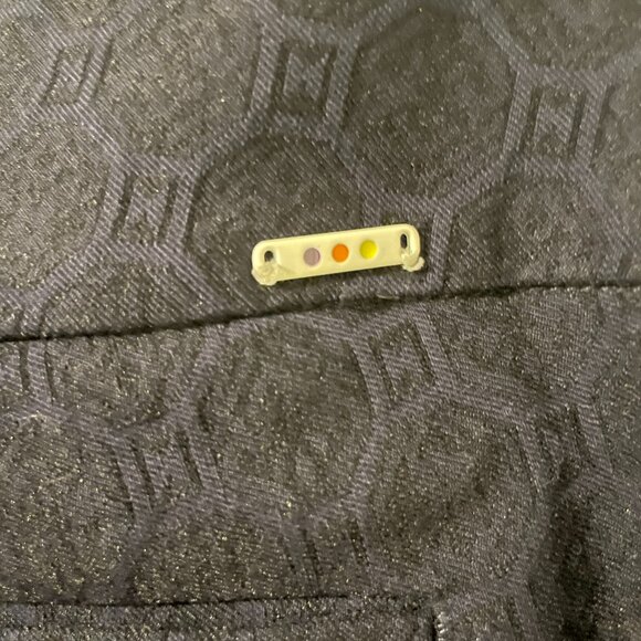 Swing Control Navy Brocade Golf Pants Size 10 Tummy Control Ankle Pant - Picture 6 of 8